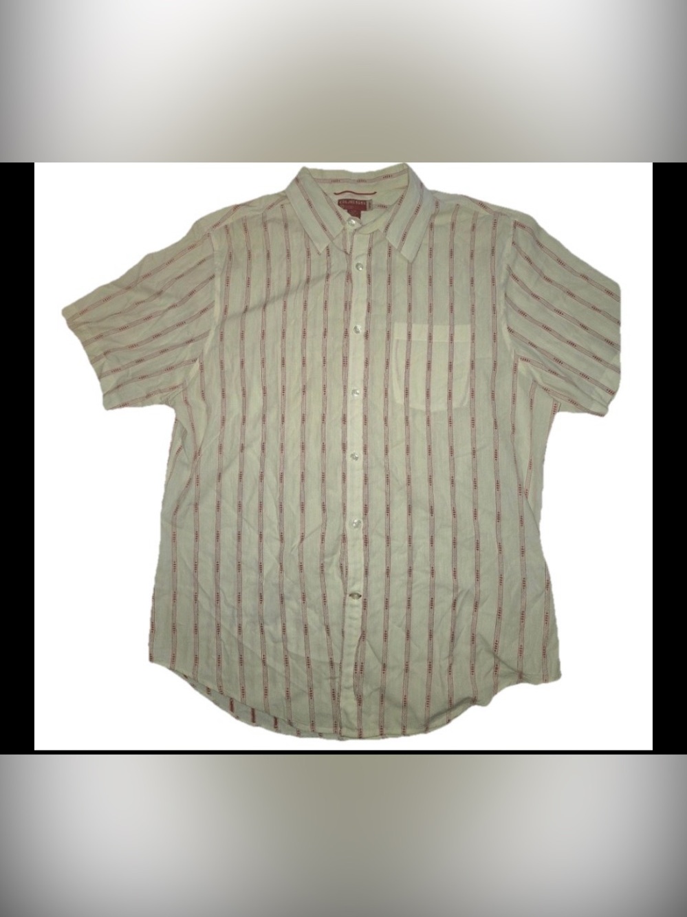 Guess Casual Shirt with Red and White Stripes size L